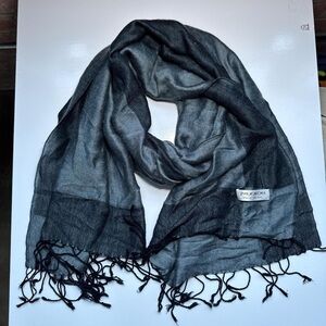 Pashmina Charcoal Cashmere Scarf